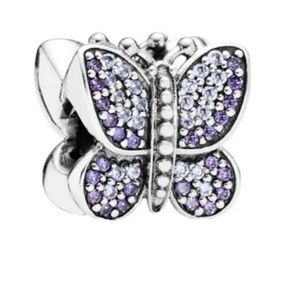 925 Sterling Silver Butterfly Charm